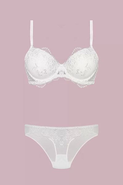 Nurteks Unassisted Ecru Bra Set 4385
