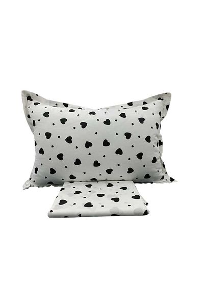 Hayal çeyiz Heart Patterned Single Flat Sheet Set
