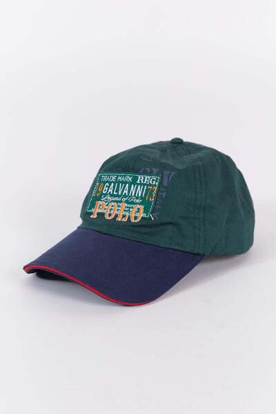 Galvanni Dark Green Men's Cap - Asturek Ponderosa Pine Multi