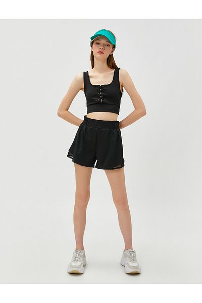 Koton Sutien sport cu detaliu cravată, strâns