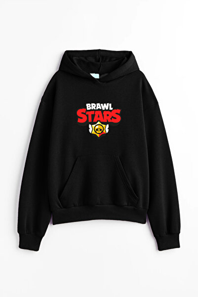 Let's Wear Brawl Stars Printed Boy Premium 3Rd Yarn Compact Oversize Sweatshirt