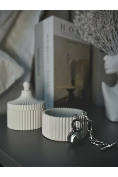 Ahza collection 10 cm Concrete Jewelry Box Decoration Box
