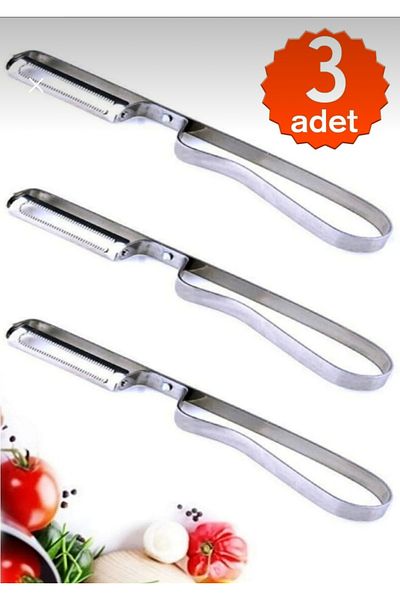 Trend Home Life Luxury Tomato Peeler - 3 Pieces Metal Side Peeler, Potato Vegetable Stainless Steel Vegetable Apparatus