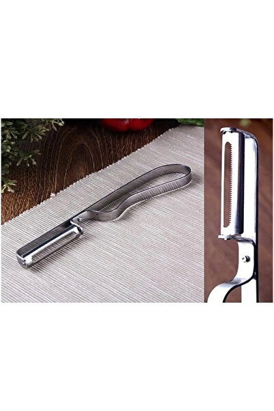 Trend Home Life 3 Adet Metal Yan Soyacak Patates Sebze Paslanmaz Çelik Sebze Soyacak Aparatı Lüx  Domates Soyacağı