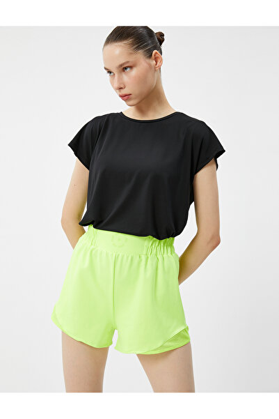 Koton Basic Spor Tişört Rahat Kesim Kısa Kollu Bisiklet Yaka