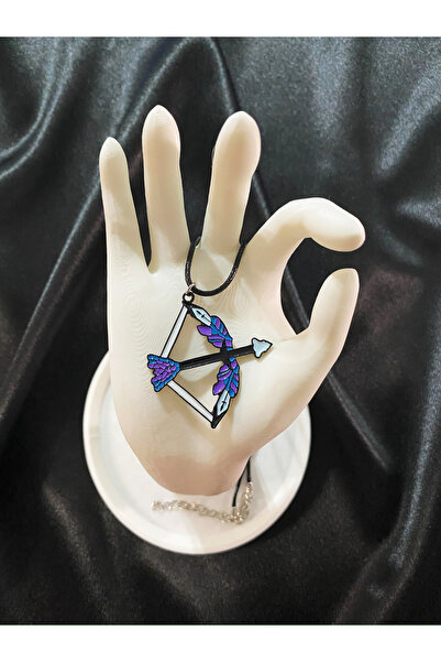 DiceLand Druid Ok ve Yay Burç Metal Kolye