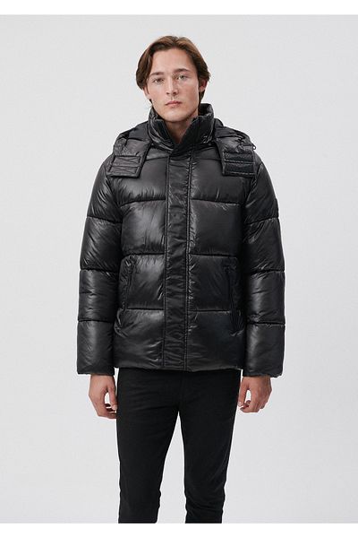 Mavi Hooded Black Puffer Jacket 0110203-71379