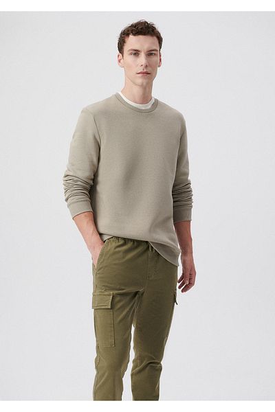 Mavi Φούτερ Crew Neck Beige Basic 0610060 -70352