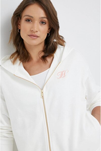 Tommy Hilfiger Organik pamuk fermuarlıRELAXED TH FULL ZIP HOODIE