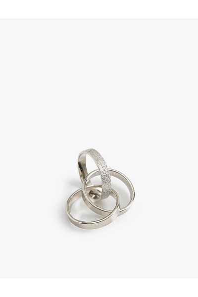 Koton Steel Ring Interlocking Textured
