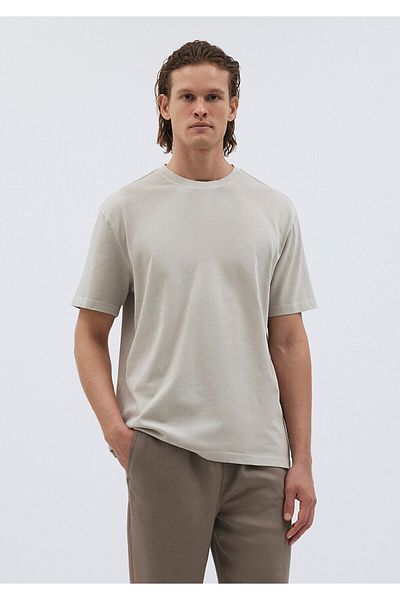 Mavi Μπεζ Premium Basic T-Shirt Loose Fit / Loose Relaxed Fit 0612148 -70144