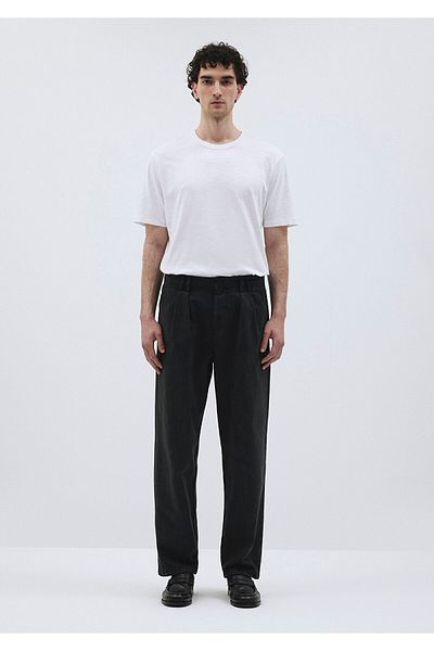 Mavi Tencel Tm Lyocell Black Pleated Pants 0010345 -900