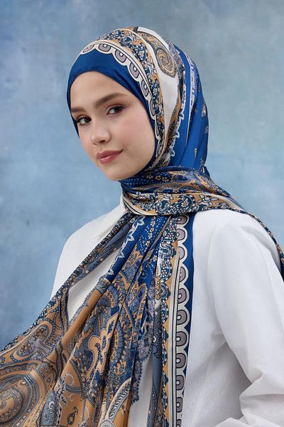 İpekhan Σάλι Saks Indian Voile - 5006-07