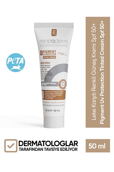 mineaderm Colored Stain Sunscreen - SPF 50+, Pigment UV Protection, Tinted Cream
