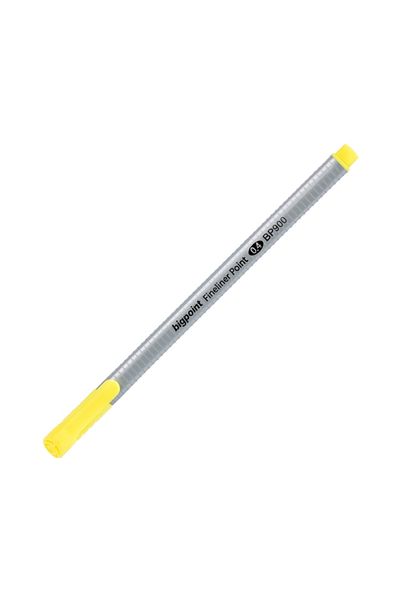 Bigpoint 0.4 mm Fiber Tip Fineliner Pen - Odorless Water Based and Yellow Drawing Pen with Ink