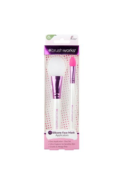 Brushworks HD Silicone Face Mask Applicators - 2 Pack