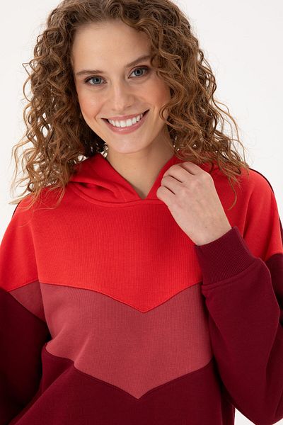 U.S. Polo Assn. Women's Burgundy Hooded Sweatshirt 50297376 -Vr014