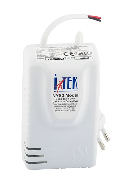 İTEK Natural Gas Alarm Device Nys-3 Model Gas Detector, Guaranteed Itek
