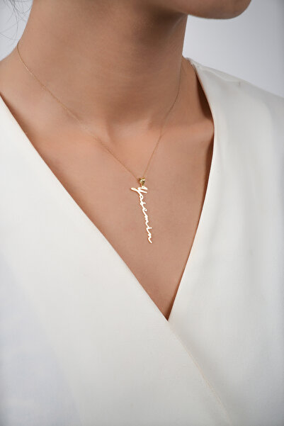 DİAMİNE PIRLANTA Altın Kolye (isimli Kolye Ve Harfli Altın Kolye)