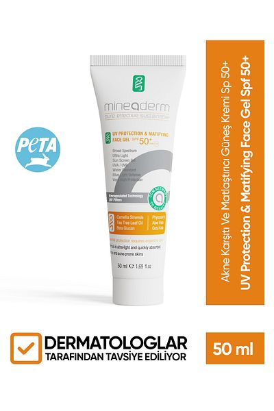 mineaderm Anti-Acne and Mattifying Sunscreen Sp 50+/uv Protection & Matifying Face Gel Spf 50+