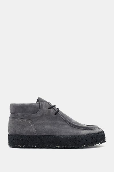 Bestyle Rebel Women's Gray Real Suede Leather Ankle Boots