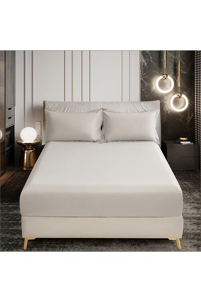 Donetella Fitted Sheet - Fits 120x200 Cm Single Size 2 Pcs - 30 Cm Deep Pocket