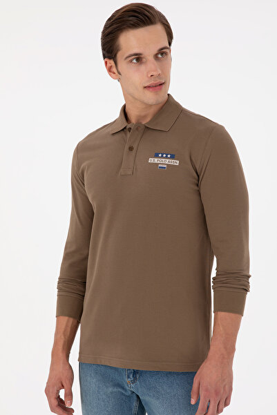 U.S. Polo Assn. Ανδρικό φούτερ Χακί 50293741 -VR027