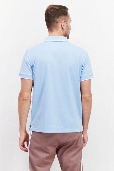 EVERLAST Men Sportswear Fit Chest Pocket Outdoor Polo Shirt, Light Blue