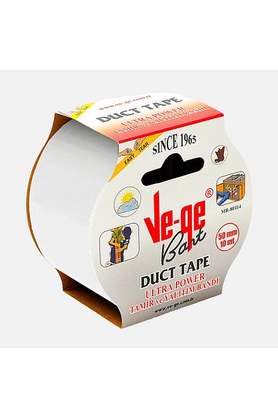 Vegee White Repair Tape - VEGE DUCT, 50MMX10 MT