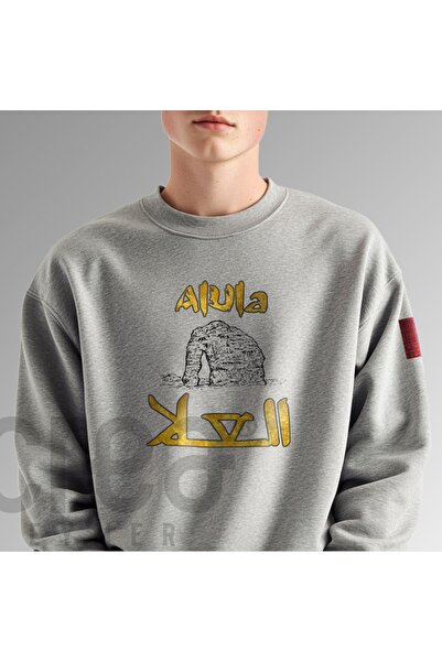 Crea Eymer Wear Saudijska Arabija Al Ula Grad Udobna Oversize kroj Siva Dukse...