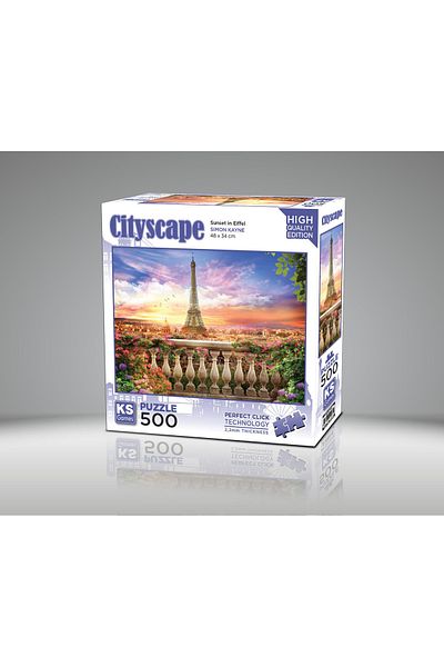 Ks Games 500 Piece Sunset Puzzle in Eiffel