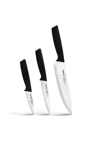 Fissman 3-Piece Knife Set Stainless Steel, 8'' Chef Knife | 5'' Utility Knife | 3.5'' Paring Knife