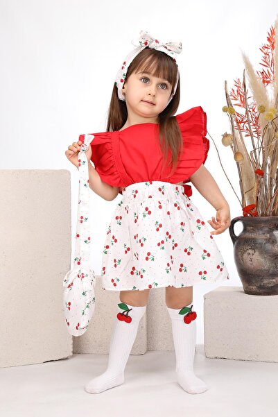 ÖZSEMODA Kişiye Özel Kiraz Desen Salopet Model