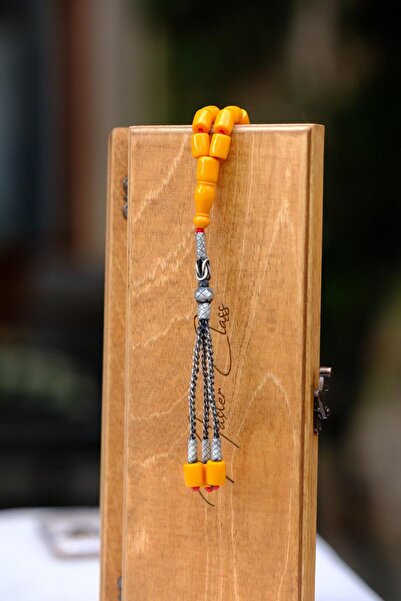 dergah tesbih Специално изработен сребърен кехлибарски броеник с кехлибар