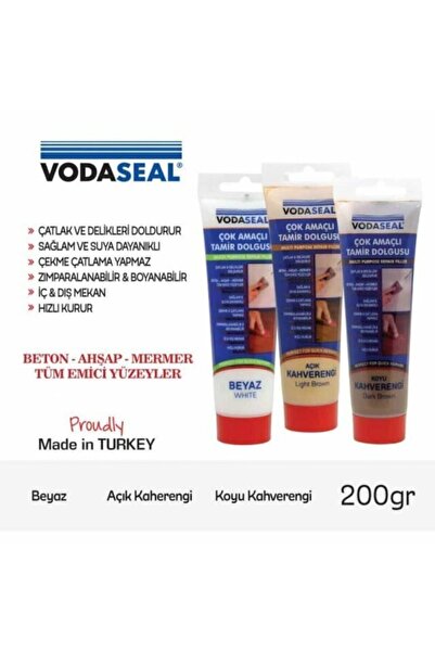 Vodabond Vodaseal Çok Amaçlı Tamir Dolgusu Macun 200 gr - Beyaz