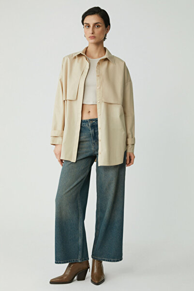 ETHIQUET Modest Joyce Women's Slim Fit Narrow Pattern Zero Sleeve Crew Neck Knitted Crop Light Gray Undershirt