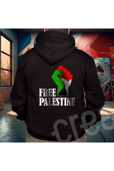 Crea Eymer Wear Палестина Вільний дизайн Друкований Oversize Hoodie Світшот Ч...