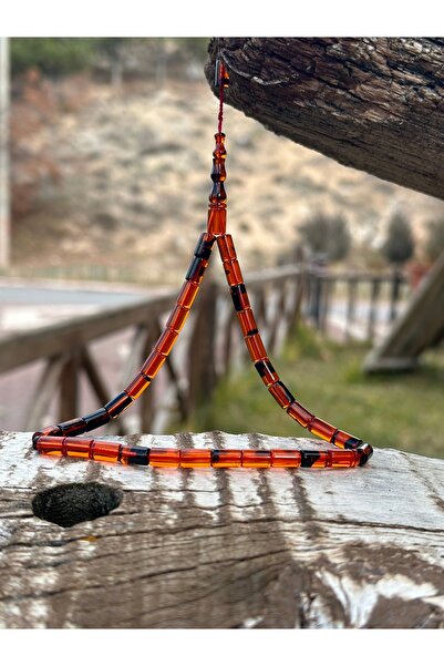 TESBİHSARAYI Blok Zar Ateş Kehribar Tesbih-Kesme Ateş Kehribar-Kehribar Tesbi...