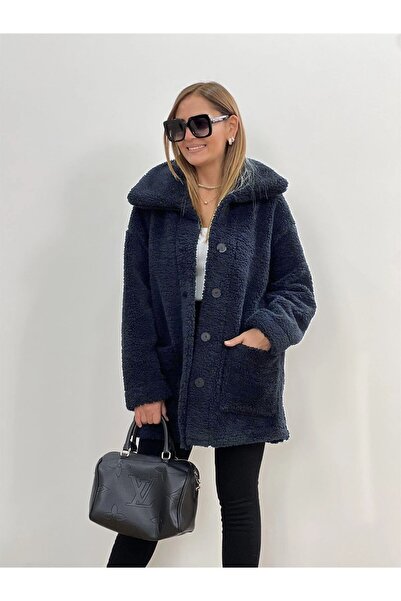 Barbora Peluş Rahat Kışlık Kadın Ceket