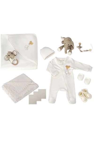 tinylamb Elephant Newborn Organic Baby Set |   Baby Gift Set