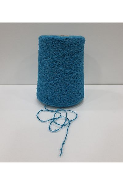 İPLİKOUTLET Σκούρο Τυρκουάζ Εισαγόμενο Merino Boucle Σχοινί 400 γραμμαρίων