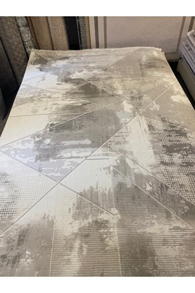 KARAR HALI Gri krem yün salon halısı