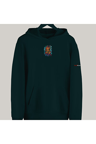 Unisex Grafiti tasarım baskılı Oversize Hoodie