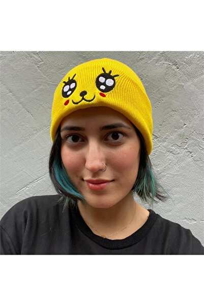 Karakedi Pokemon Pikachu Smiley Beanie