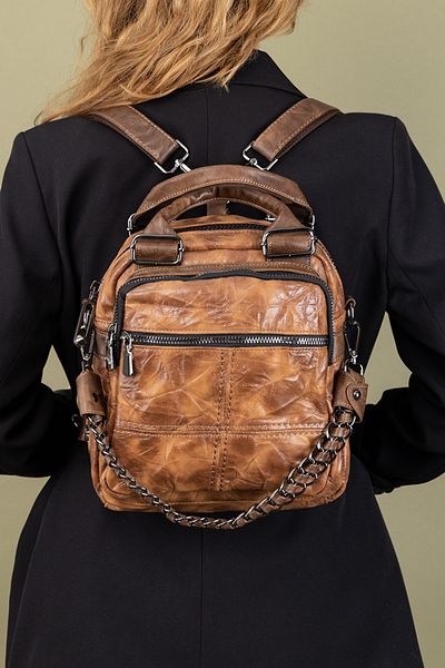Getcho Etna Women's Chain Detailed Crossbody Bag and Backpack