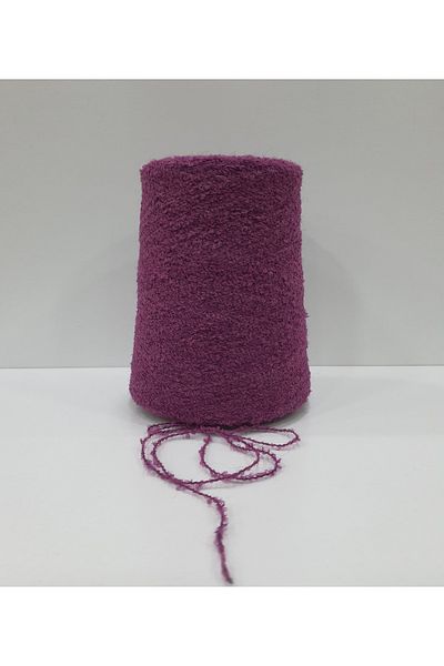 İPLİKOUTLET Μωβ Χρώμα Εισαγόμενο Merino Boucle Σχοινί 400 γραμμαρίων