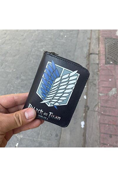 Karakedi محفظة قصيرة سوداء من Anime Attack On Titan Wings Of Liberty