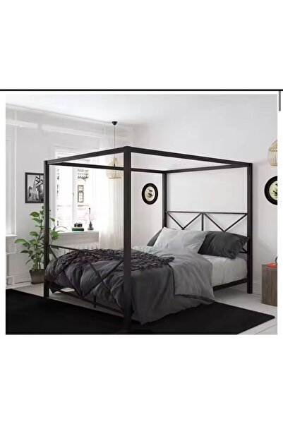 KORKMAZLAR EV DEKORASYON Modern klasik tasarım demir malzeme metal çift kral cibinlik yatak