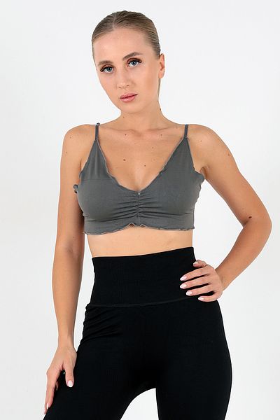Doremi Gathered Detail Adjustable Strap Bustier