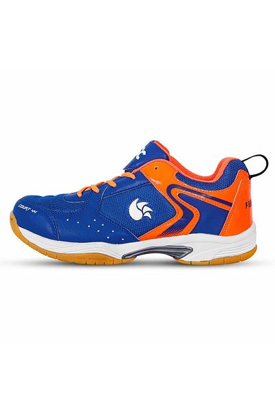 DSC Court 44 Badminton Shoes | Navy/orange | 8 Uk/9 Us/42 Eu | Non-marking Outsole
